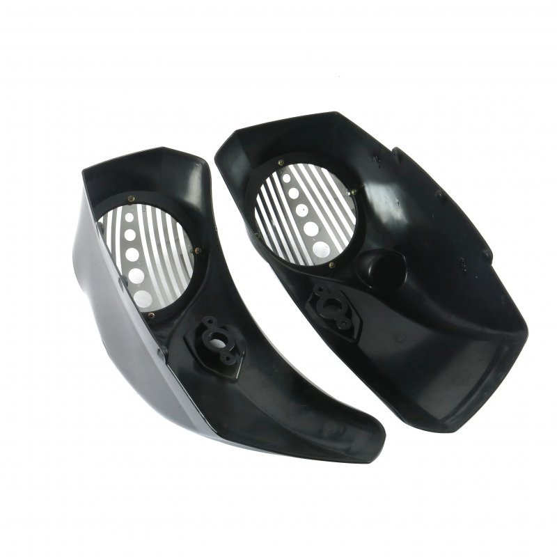ABS Motorcycle Audio Accessories 8  Saddlebag Speaker Lids with Cover for Cross Country